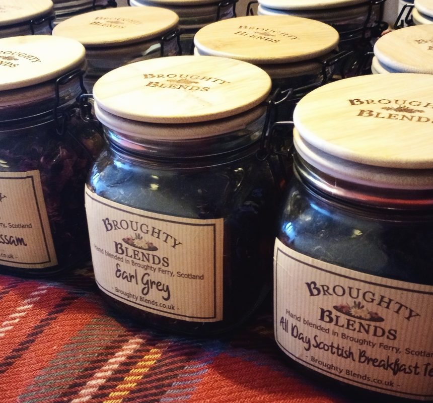 jars of broughty blends teas